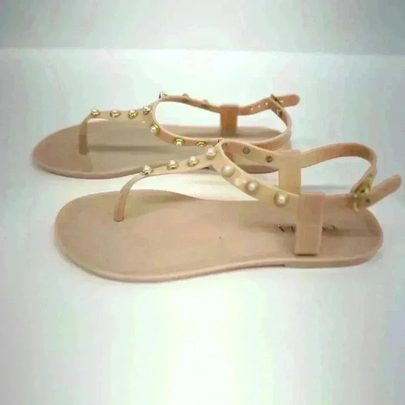 CARVELA GOLDIE PEARLY STUD JELLY SANDALS KIDS PEARL EMBELLISHED SIZE 3 - Picture 5 of 6